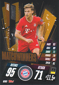 Joshua Kimmich Bayern Munchen 2020/21 Topps Match Attax CL Matchwinners #MW09